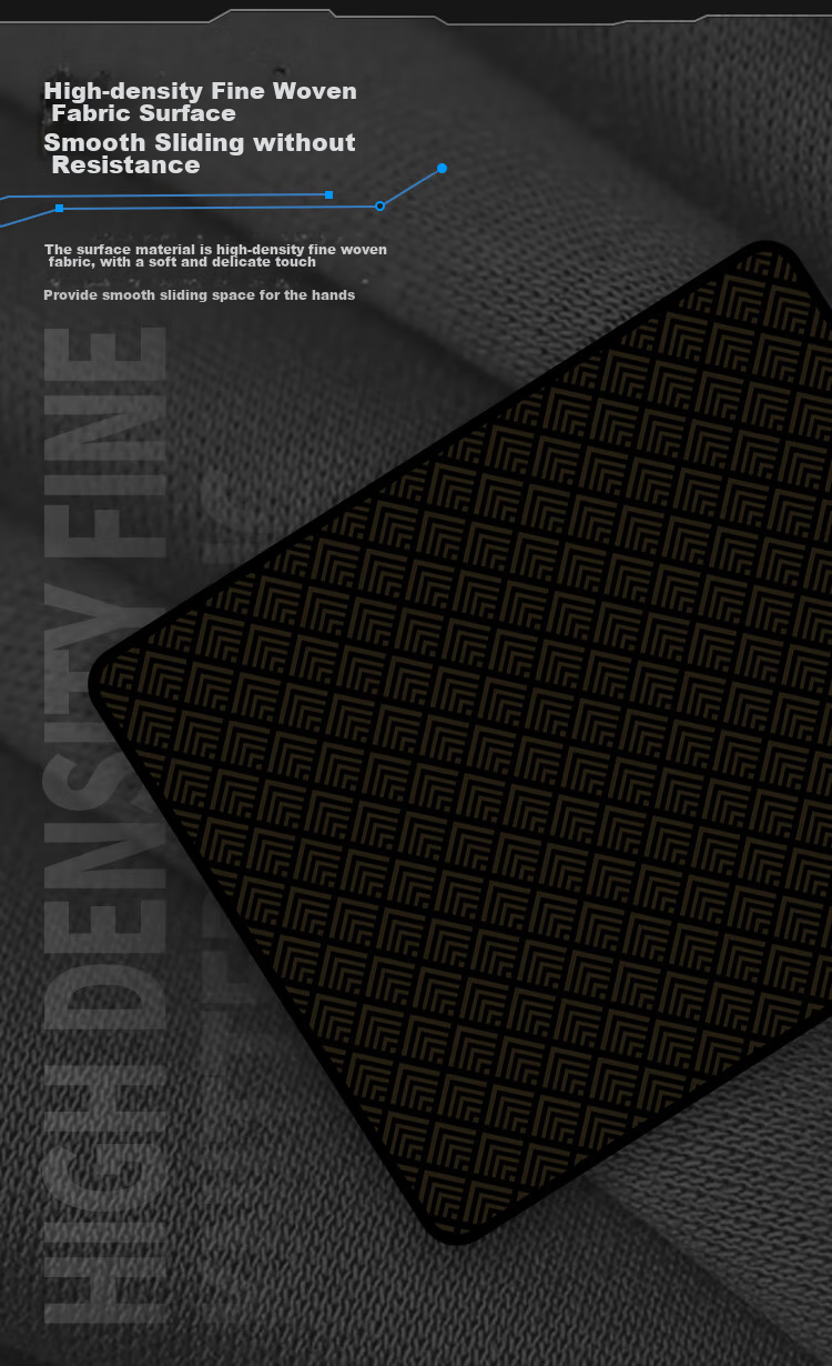 AOC Full-Property Series Gaming Mouse Pad, Small Size 300*250*4mm, Thickened with Locked Edges, Office Keyboard Computer Desk Pad, M111/93 Planet Black 2
