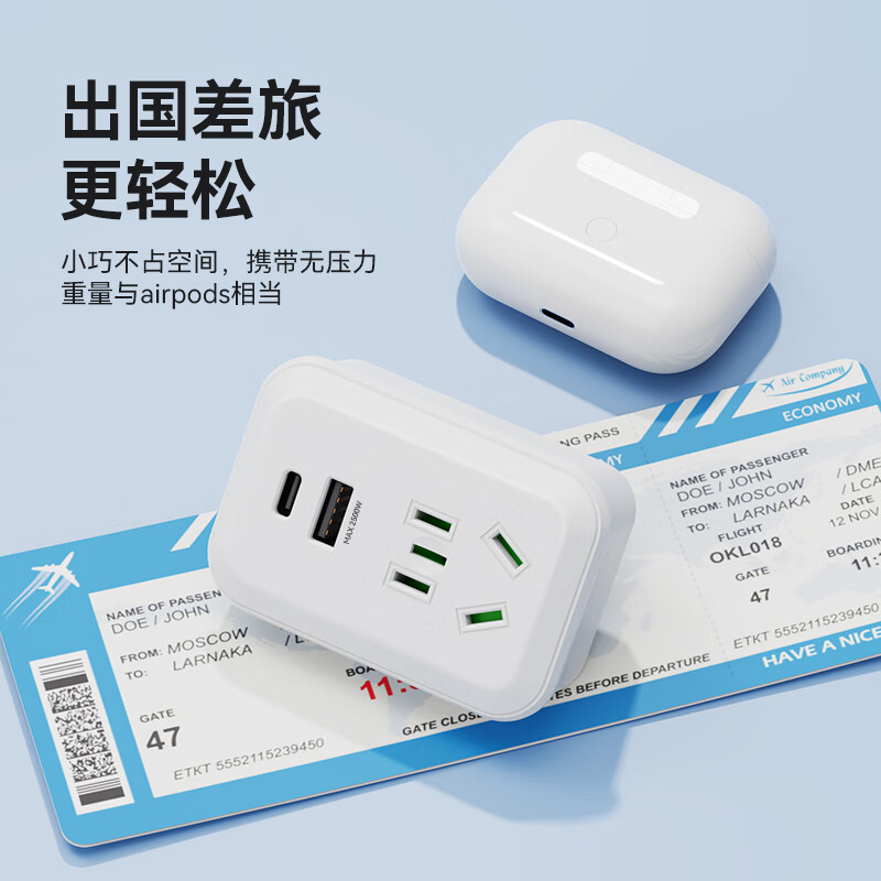 Универсальный переходник Etman с USB/Type-C, британская вилка, конвертер для путешествий