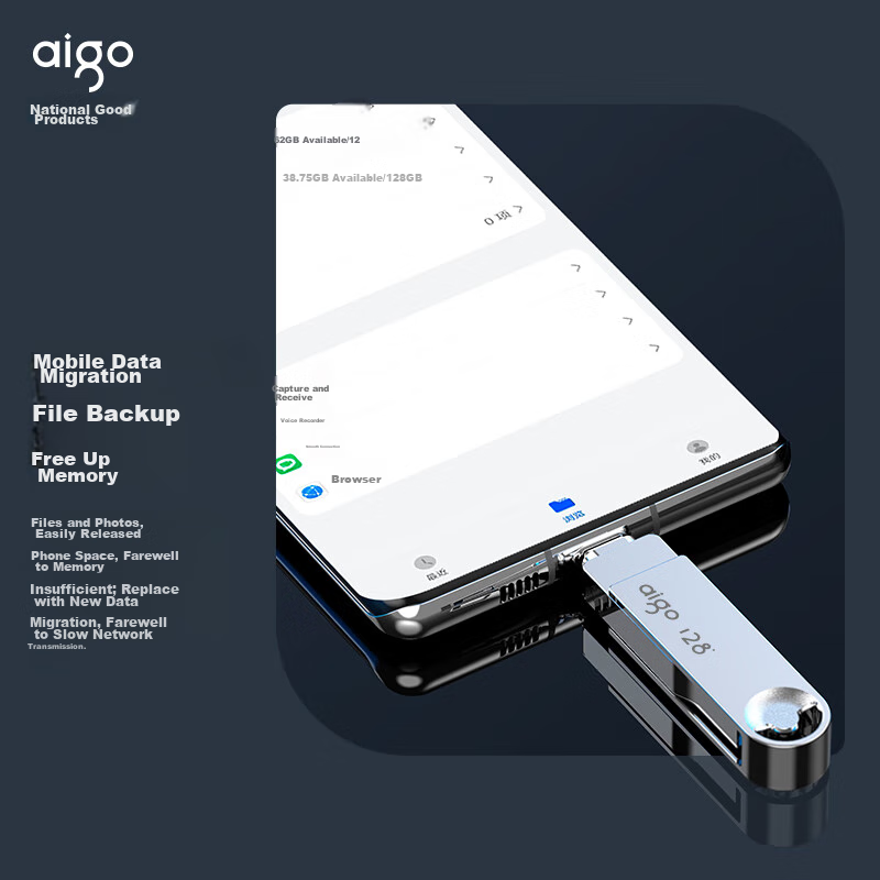 USB-флеш-накопитель Aigo U353 Type-C, 64 ГБ, USB 3.2, 150 МБ/с