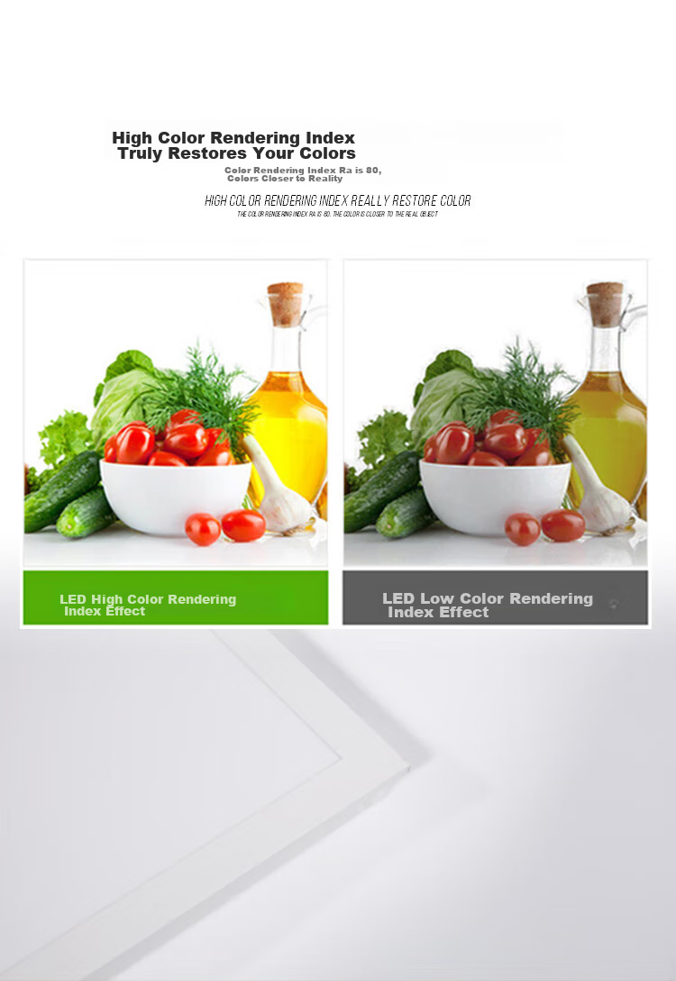 Foshanzhaoming LED Integrated Ceiling Panel Light, Aluminum Buckle Surface Panel Light, 600*600 White Light, for Office And Commercial Use, 60W 6