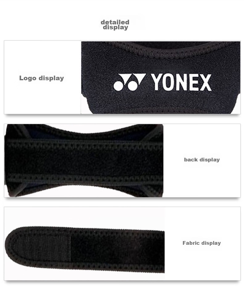 YONEX Patellar Strap for Badminton, Basketball, Running, Patella Stabilization, Compression Adjustment And Strapping MPS-05CR 3