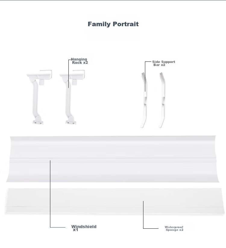 Yeebarle Central Air Conditioning Wind Deflector, Full Protection against Direct Blowing for Ceiling-Mounted Baby And Office Use, 60cm Ceiling-Mounted Exquisite 5502 12