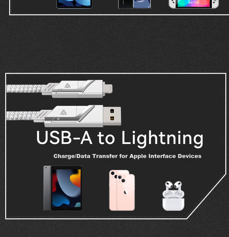 TEGIC Dayan She Max 100W Fast Charging Cable, Four-In Data Cable 1.5m, Compatible with Huawei Apple PD Fast Charging, IPhone 15 Pro Max 7