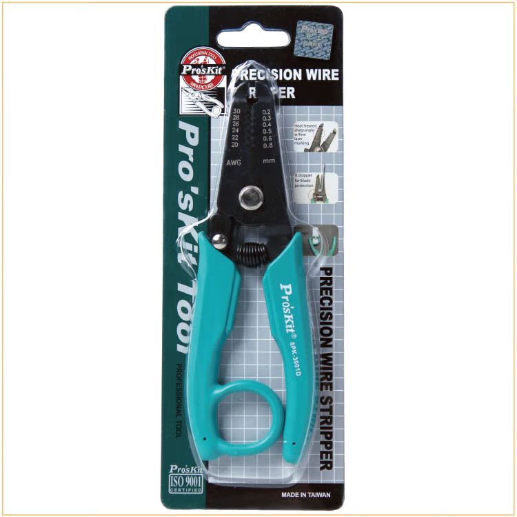 Pro'sKit 8PK-3002D Wire Stripping Pliers with Hanging Ring (0.8-2.6mm) 7