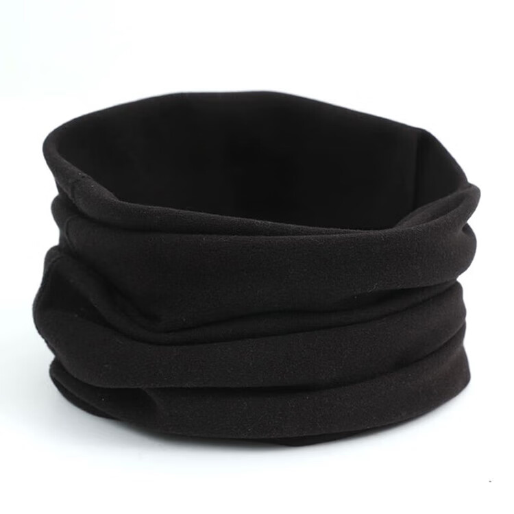 BWNK Neck Warmer for Men And Women, Autumn And Winter Warm Fleece-Lined Thick Knitted Hat, Outdoor Cycling Cold Protection Neck Gaiter, Black 6