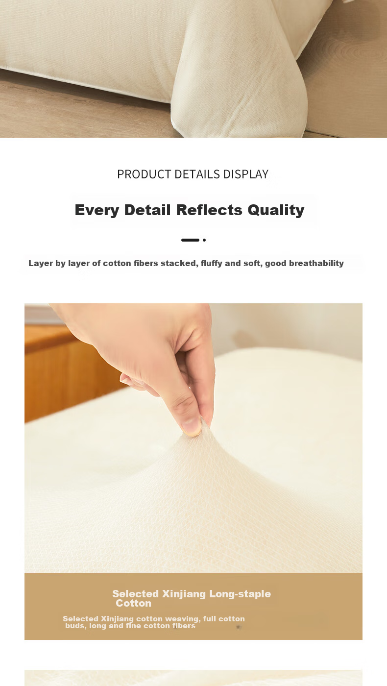 Grace 100% Xinjiang Long-Staple Cotton, Cotton Autumn And Winter Quilt Filling, 5 Jin (2.5 Kg), 200*230cm, White 11