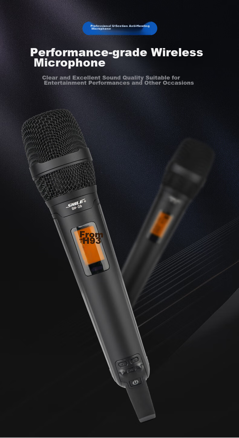 SHILE SH-26 Rechargeable One-To Conference Room Lecture Hall Microphone, Gooseneck Square Pole Wireless Microphone, Desktop Condenser Mic 9