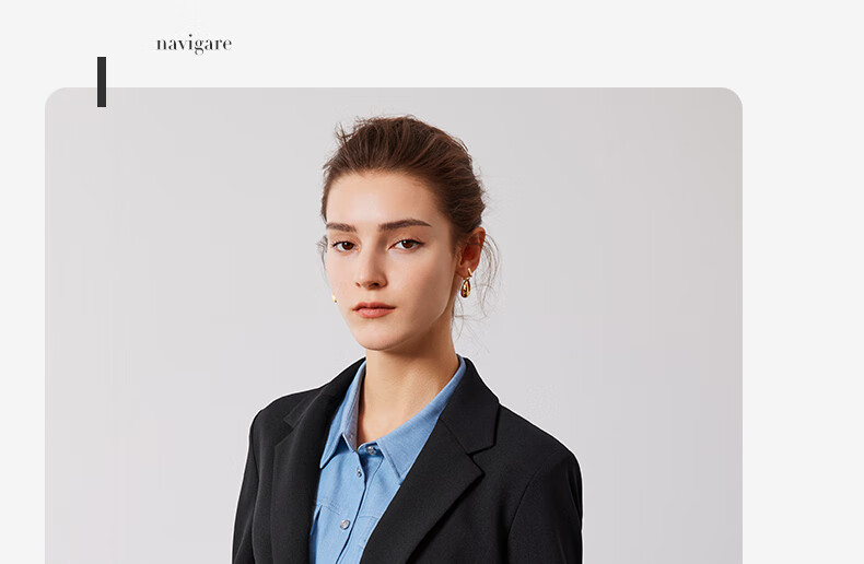 Navigare Women's Commuter Casual Blazer, Simple And Elegant Work Suit Jacket 2331804506 17