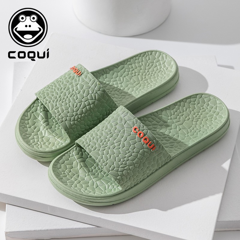 Coqui & Frog Collaboration Slippers, High-Elastic Sandals for Men And Women, Indoor Home Shower Sandals, Frost White Color, Size 35-36, CQ2001