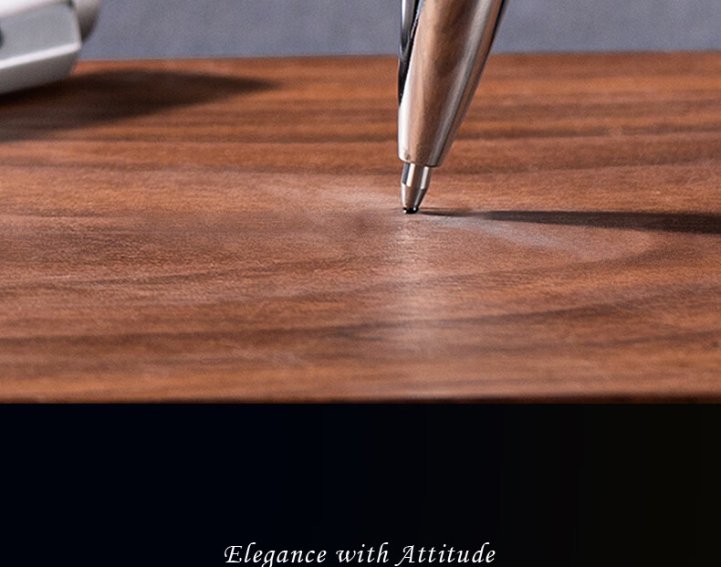 Deli Premium Ultra-Smooth Retractable Gel Pen, 0.7mm Bullet Tip, Metal Barrel, Business Wood Grain Signature Pen, Hu Ge Signature Gift Box Set, Single Pen A6Pro-07 19