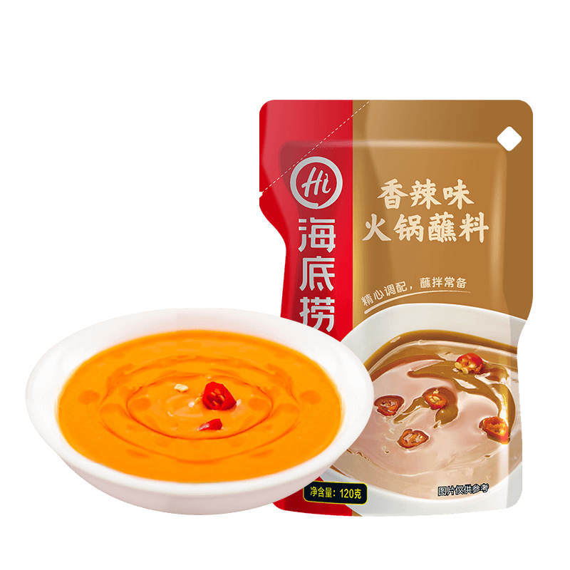 海底捞火锅蘸料 香辣味火锅蘸料120g 凉拌菜拌面 烧烤家用调味料芝麻酱