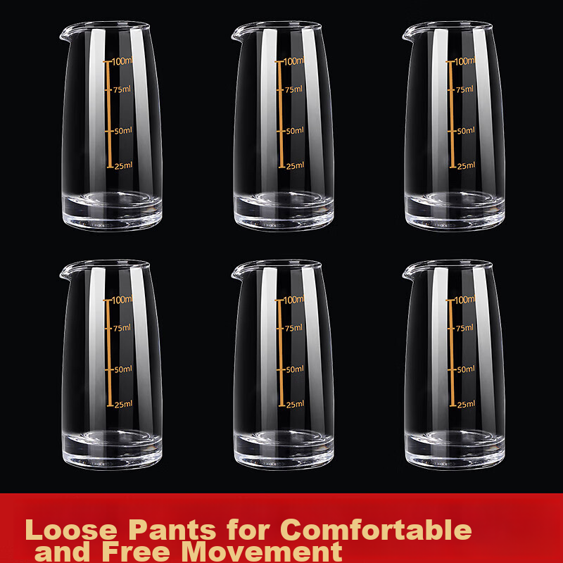 BJ Liquor Glasses, Decanter, Pouring Device for Home Use with Scale, Liquor Dispenser, Small Wine Cups, 100ml Liquor Jars, Set of 6