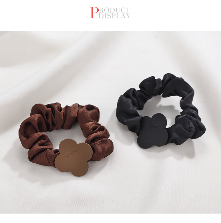 CHIMERA Simple Hair Ties, 2 Pieces, High Elasticity, Bun Hair Accessories, Hair Bands, Ponytail Hair Ties, Birthday Gift for Girls 16