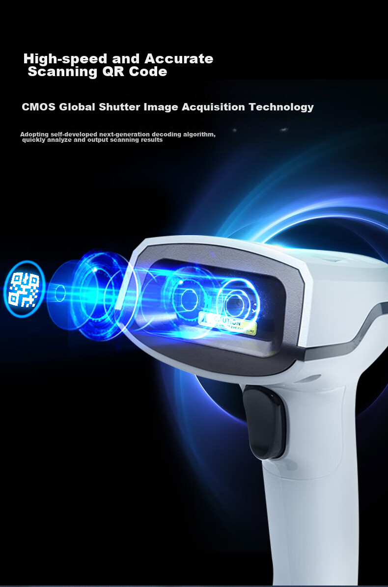Haikangwei Shijiren MV-ORH330 Barcode Scanner, 1D/2D Barcode, for Express Delivery, Supermarket Checkout, Warehouse, Barcode for Pharmaceutical Traceability, General-Purpose Barcode Scanner Gu 5