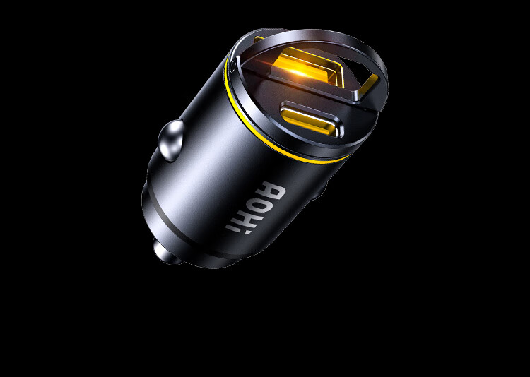 Aohi Car Charger, 45W Cigarette Lighter Adapter, Apple Fast Charging Head, Car Power Converter 13