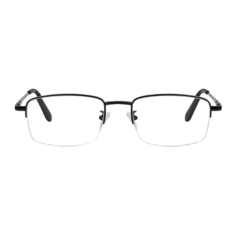 Mr. PuTian Blue Light Blocking Reading Glasses for Men And Women, Business High Definition Presbyopic Glasses for Elderly, Black Frame, 1.5 Diopter (For Ages 50-54)