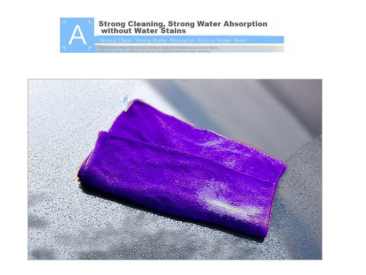 Good Weather Cleaning Cloths for Car Washing, Glass Wiping, Housekeeping, Cleaning, And General Maintenance - Purple, Thickened, 10 Pieces, 30*70 Cm 5