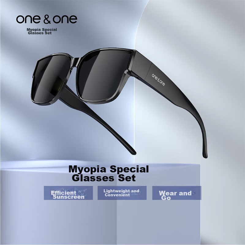One&one Sunglasses Clip-On for Nearsightedness, Polarized UV Protection Sunglasses for Men And Women, Driving And Travel Glasses Clip-I