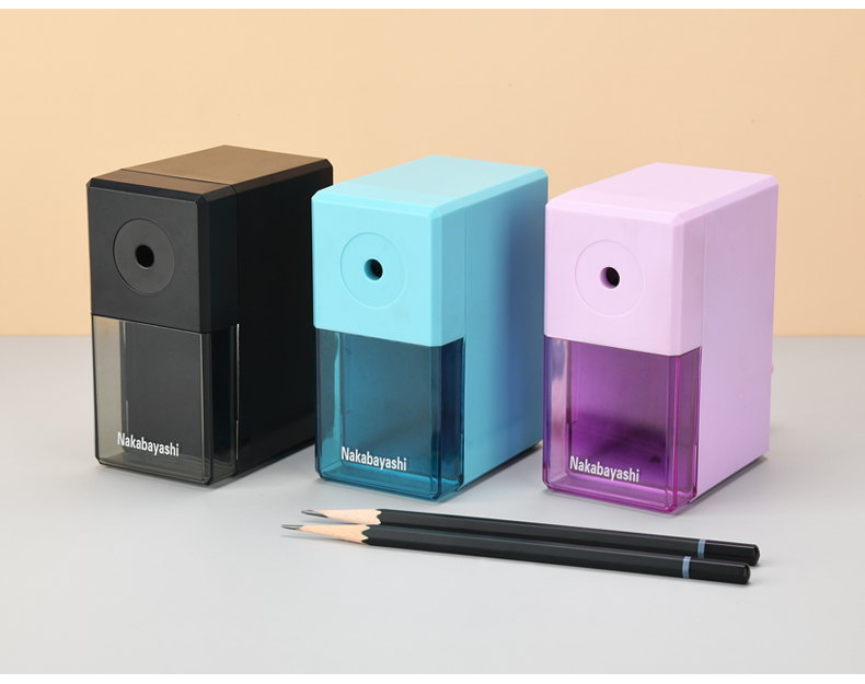 Nakabayashi Hand-Cranked Pencil Sharpener, Art Sketching Pencil Sharpener, Stationery Rotary Sharpener, Adjustable Thickness, Elementary School Student Learning Supplies Gift, Sky Blue [Long Drawing-Specific Tip] 12