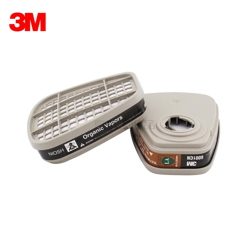 3M 6001CN Organic Vapor Cartridge 2-Pack Protective Organic Gas and Vapor Filter Benzene and Homologs 1 Pack