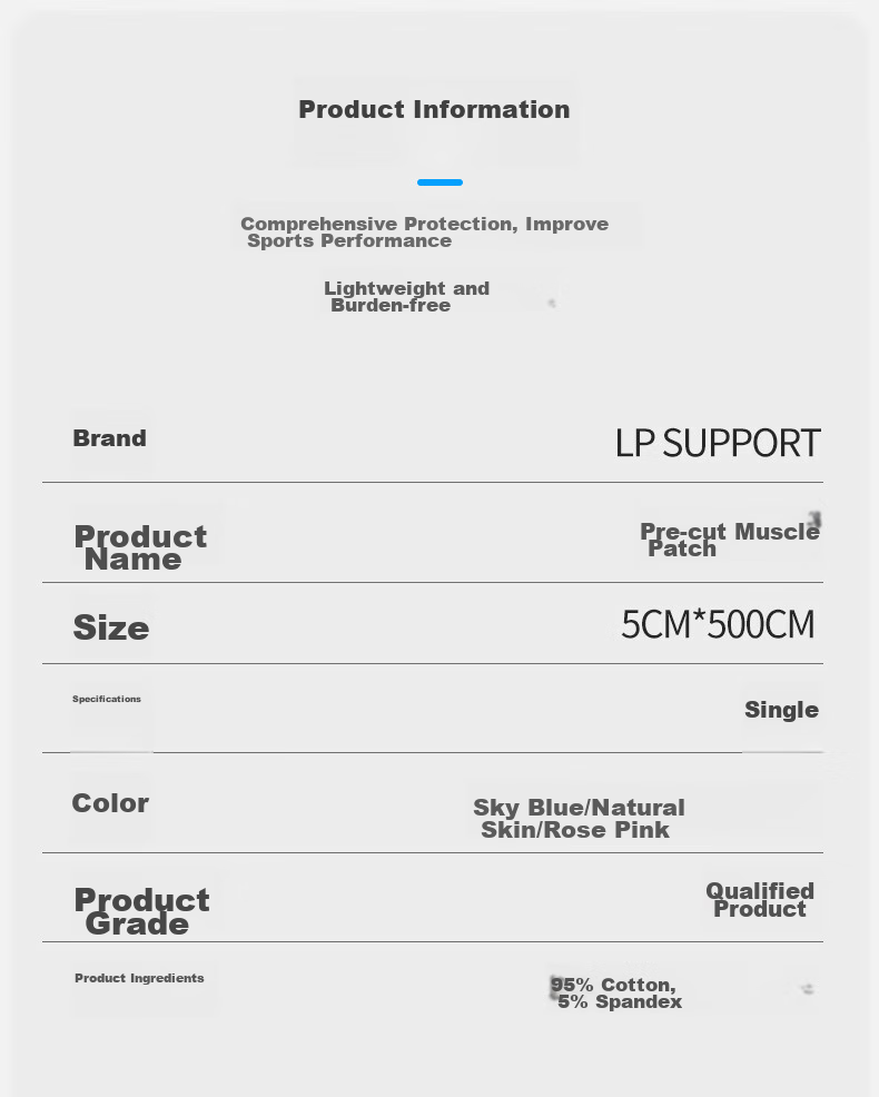 LP Athlete-Specific Muscle Tape, Pre-Cut Sports Bandage, Kinesiology Tape, Muscle Strength Tape for Basketball Knees 11