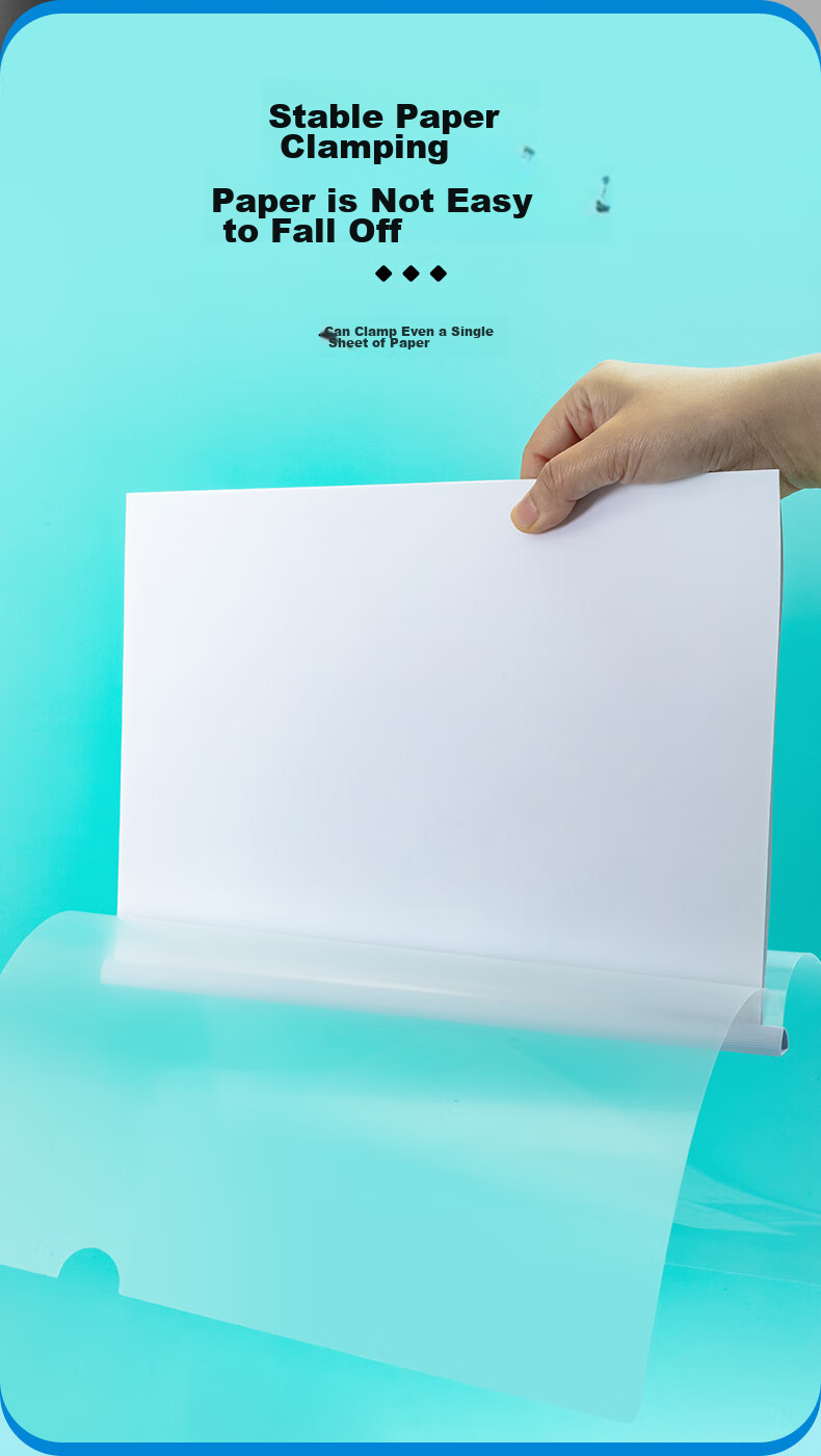 M&G Stationery, 10 Thick Transparent Slide Bar Folders with 5mm Triangular Pull Rods, Student Resume Folders, Exam Report Document Storage Folders, Office ADM4163 5