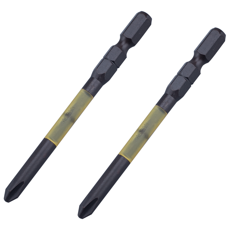 ANEX Black Dragon Resilient Screwdriver Bit ABRD-2082, Resistant to 40V Strong Magnet, Single-Head Screwdriver, PH2X82mm, 2-Piece Set
