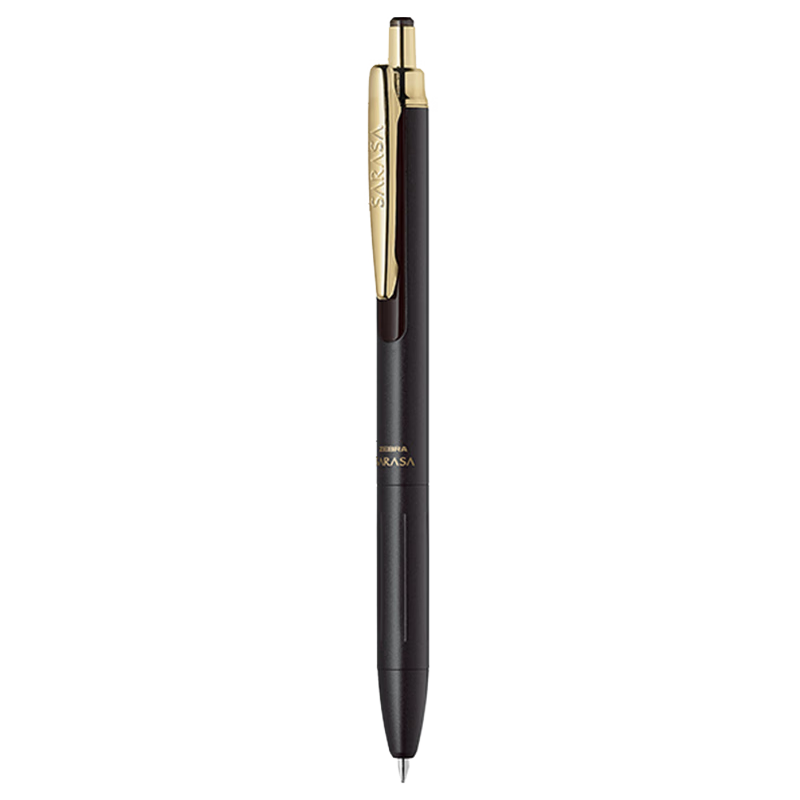 ZEBRA JJ57 Premium Pen Retro Series, 0.5mm Retractable Gel Pen with Bullet Tip, Business Signing Pen, Office Pen, JJ57 Brown-Gray Single Pe