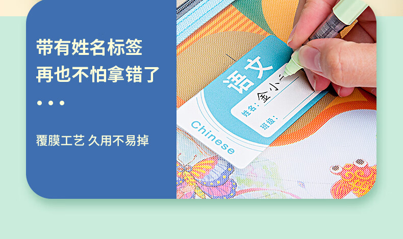 Jindeli 4 A4 Transparent File Folders for Primary And Middle School Students, Subject Classification Pouches with Zipper, Book And Homework Storage Bags, Handheld Pouches for Stationery And Tutoring Supplies FB8779-4 8