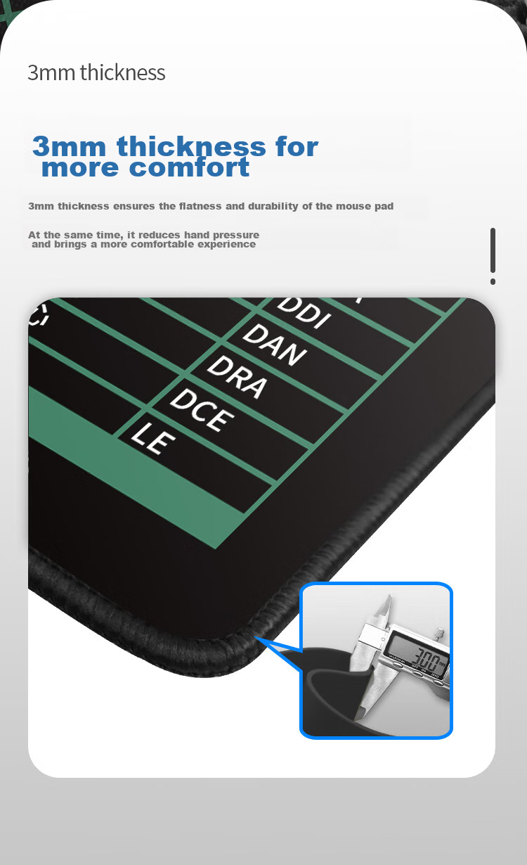 AOC All-Property Series Gaming Long Quick-Key Mouse Pad, Extra Large 800*300*3mm, Thickened with Locked Edges, Office Keyboard Computer Desk Pad M213/93 Black 7