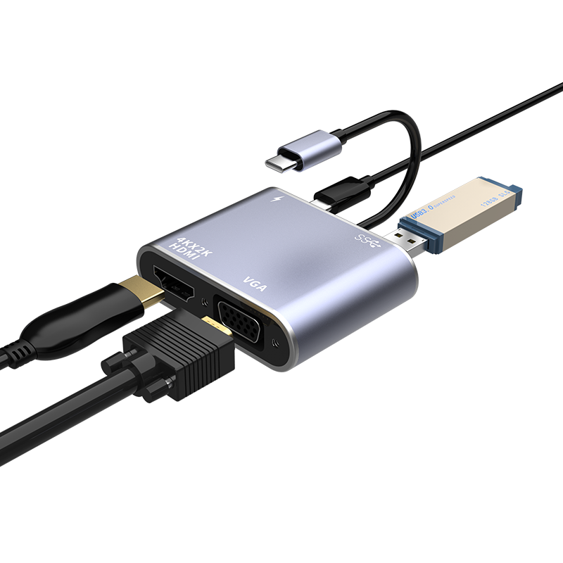 Youlianxing USB 3.2 Gen 2 10Gbps Type-C Hub Docking Station Splitter High-Speed Expansion Adapter for Laptop Desktop USB Drive Hard Drive