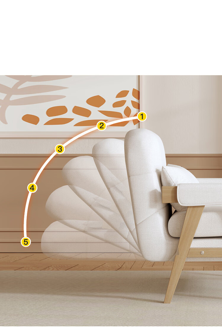 Churong Sofa for Living Room, 2026 New Modern Minimalist Foldable Sofa Bed, Dual-Purpose for Rental Apartments And Small Spaces 4