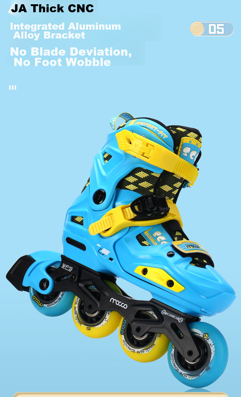 Migao Roller Skates for Children, High-End Inline Skates for Boys And Girls, Beginner Lockable Wheels Ice Skates Complete Set SC6 Pink L 9