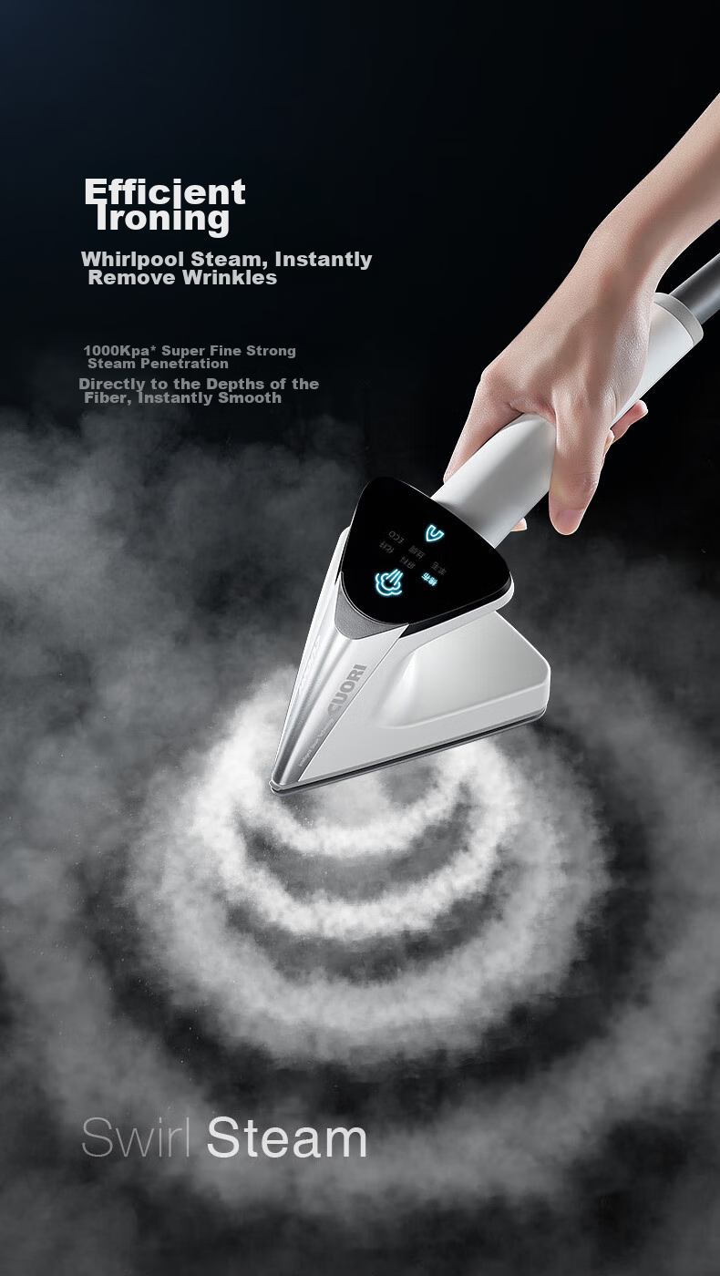 CuoRi [High-End Ironing And Care All-In] Upright Garment Steamer, 200g/min, 2L Water Tank, Pressure-Boosted Steam, Home Use, Electric Iron, Smart Control, Fragrance Removal, Luxury Clothing Care G701 4