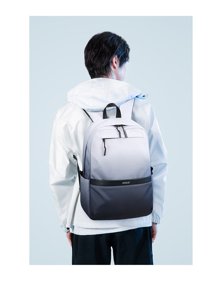GOLF Backpack for Men And Women, Casual Laptop Backpack for Students, Gradient Commuter Outdoor Travel Backpack, Ink Wash Color 19