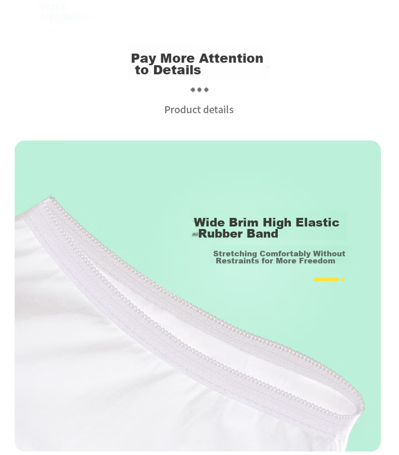 JOYTOUR Disposable Women's Underwear for Travel And Hotel Use, No-Wash Portable Cotton Sanitary Daytime Disposable Panties for Postpartum And Menstruation, Individually Wrapped, 5 Pieces, XL Size 11