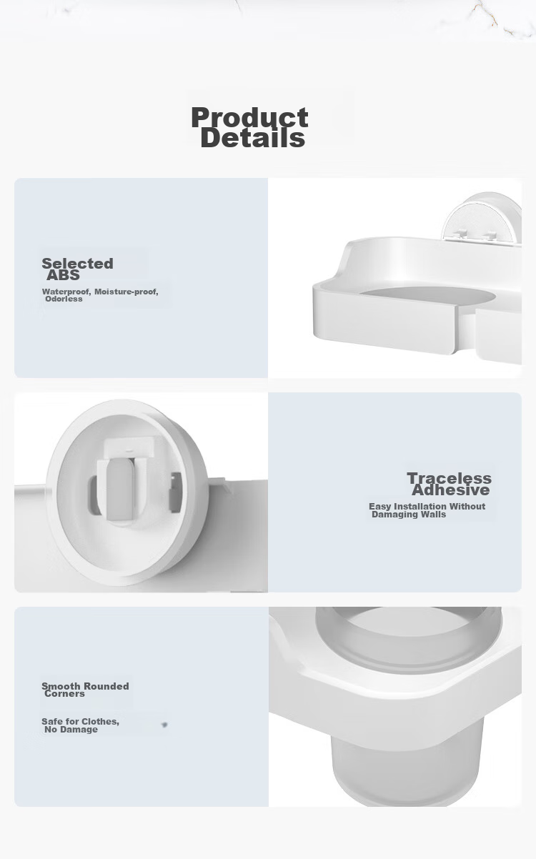 JD Original Air Series No-Drill Hair Dryer Holder, Bathroom Storage Rack, Non-Marking Electric Fan, 8cm Hole Diameter 11