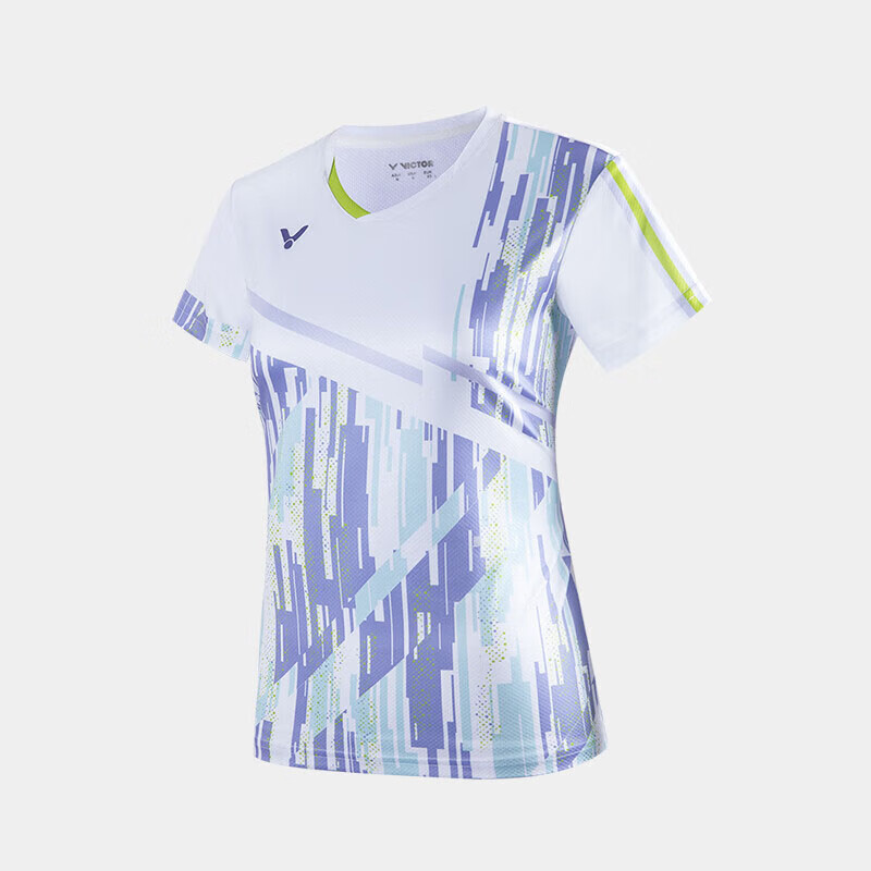 VICTOR Badminton T-Shirt Short Sleeve Women's Training Sportswear T-41010, Bleached, O