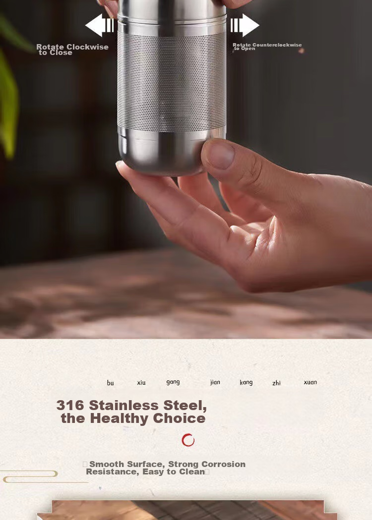 Dipuer 316 Stainless Steel Tea Strainer, Tea Infuser, Tea Leaf Filter, Tea Separator, Teapot Inner Container with Chai 8