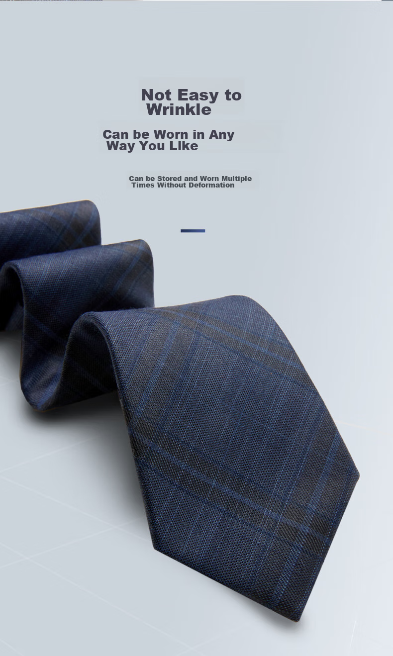 Luomeng Men's Necktie JK Formal Wedding Groom's Tie, 7cm Thin Style, No-Tie Zipper, Gift Box Set for Boyfriend 6