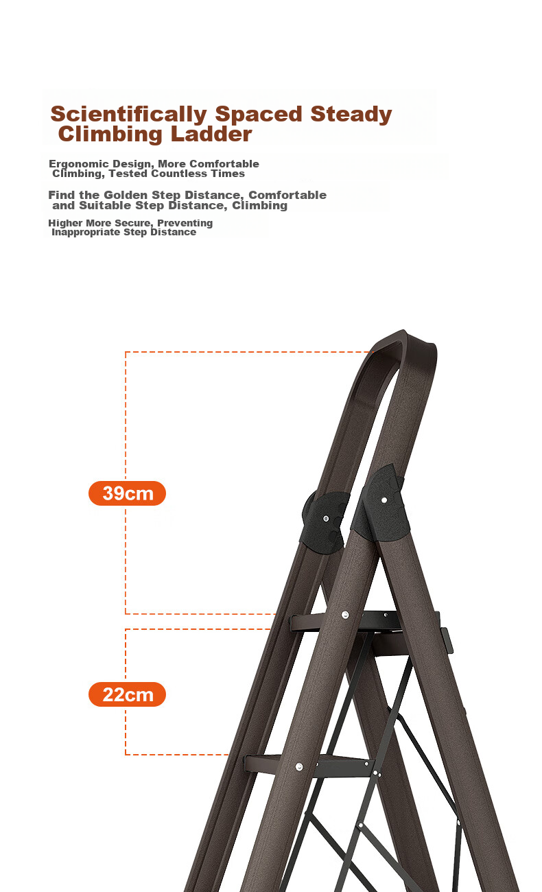 AOPENG Folding Ladder for Home Use, Four-Step Thickened Aluminum Alloy Indoor And Outdoor Climbing Ladder, A-Frame Ladder for Engineering Projects 12