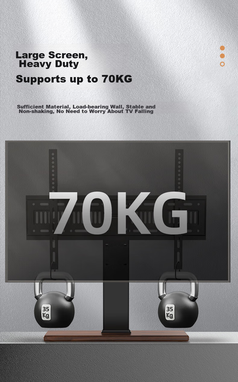 Muhouyingxiong 32-80 Inch TV Stand, TV Mount Bracket, Desktop Heightening Thickened Support Frame, Suitable for Hisense, Skyworth, Samsung, Sharp, Konka, Changhong And Other Brands 12