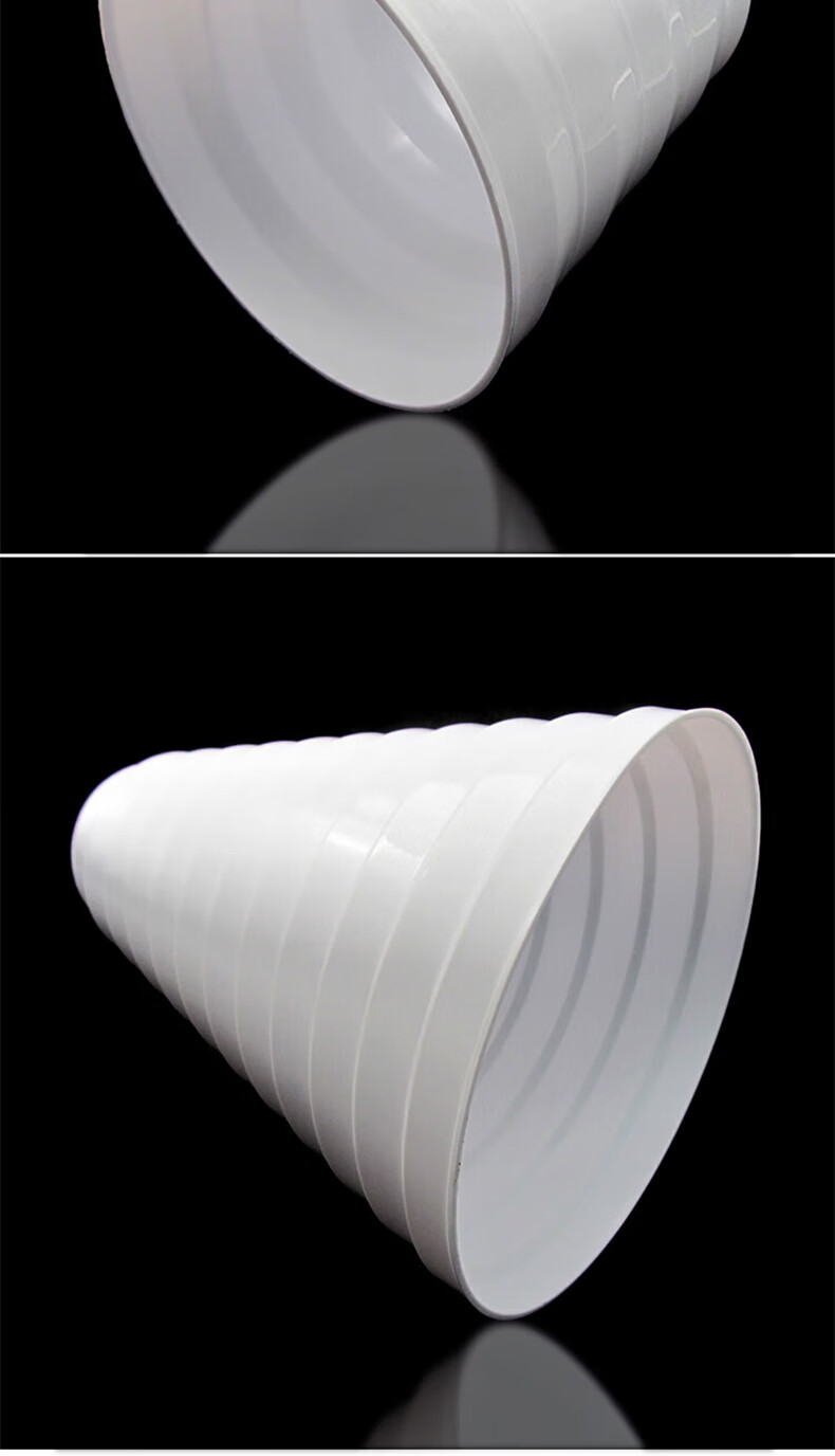 Jingwanhui Range Hood Exhaust Pipe Diameter Converter Adapter, Plastic Ventilation Exhaust Pipe Thickened Diameter Reducer Ring W918 11