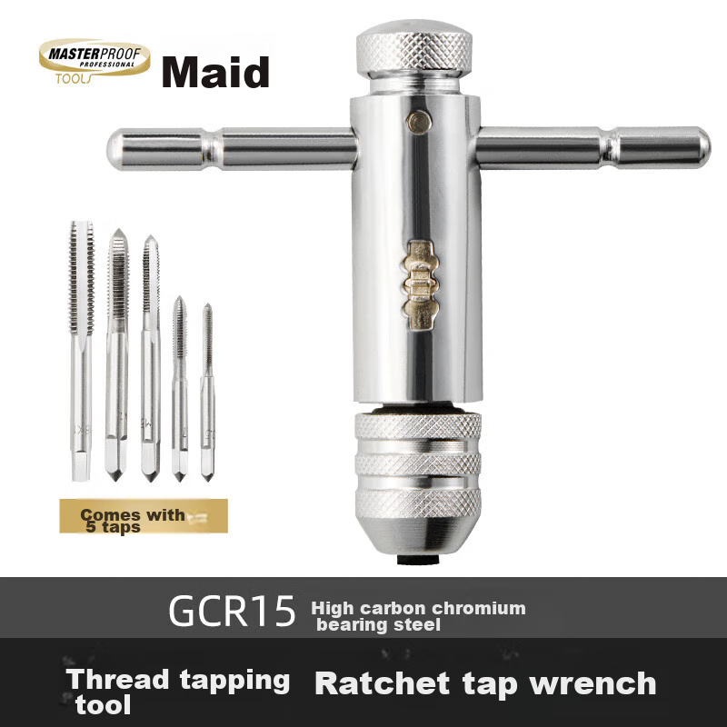 MASTERPROOF T-Slot Tap And Die Set, Manual Taps And Dies for Thread Repair, M3~M8