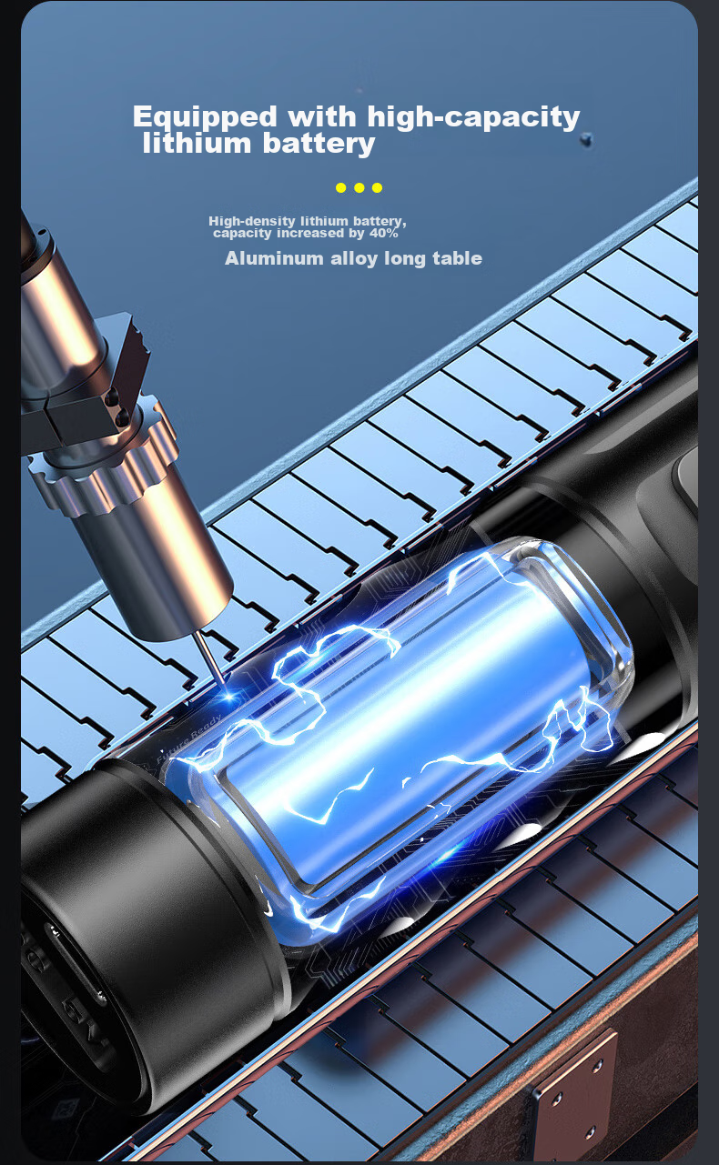 AIC Flashlight, High Brightness, Compact LED, Multi-Functional, Mini Portable, Rechargeable, for Outdoor, Home Use, Students, Survival 11