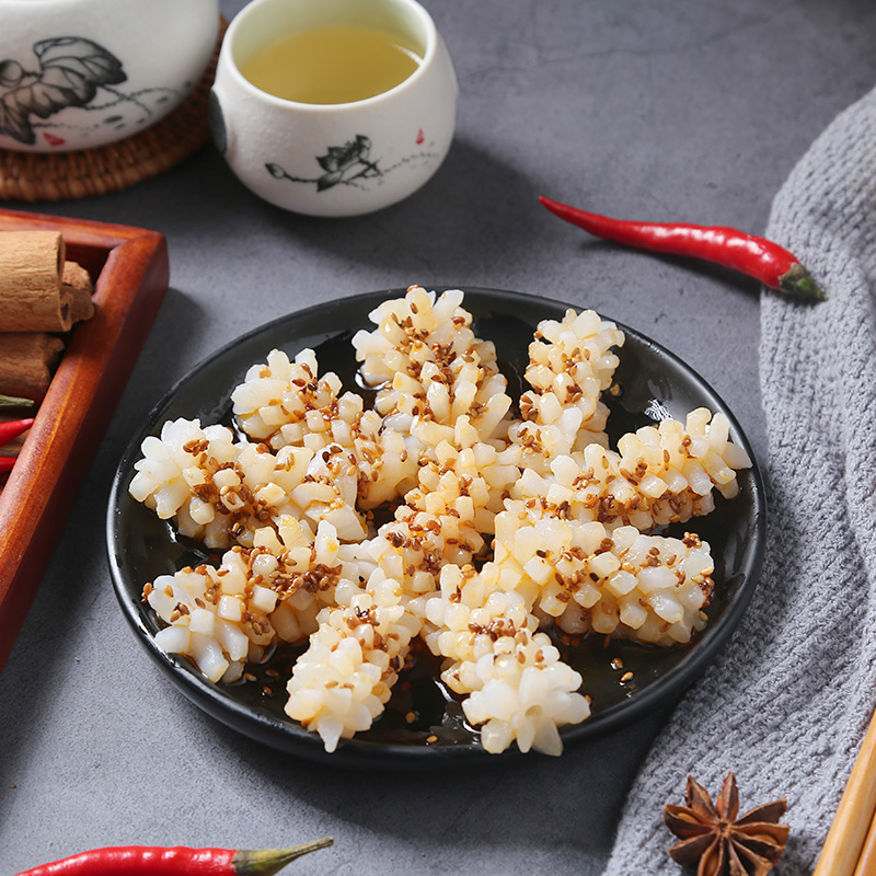 初鲜鲜冻鱿鱼花400g 鲜捕速冻锁鲜 铁板鱿鱼烧烤火锅食材 海鲜软足类