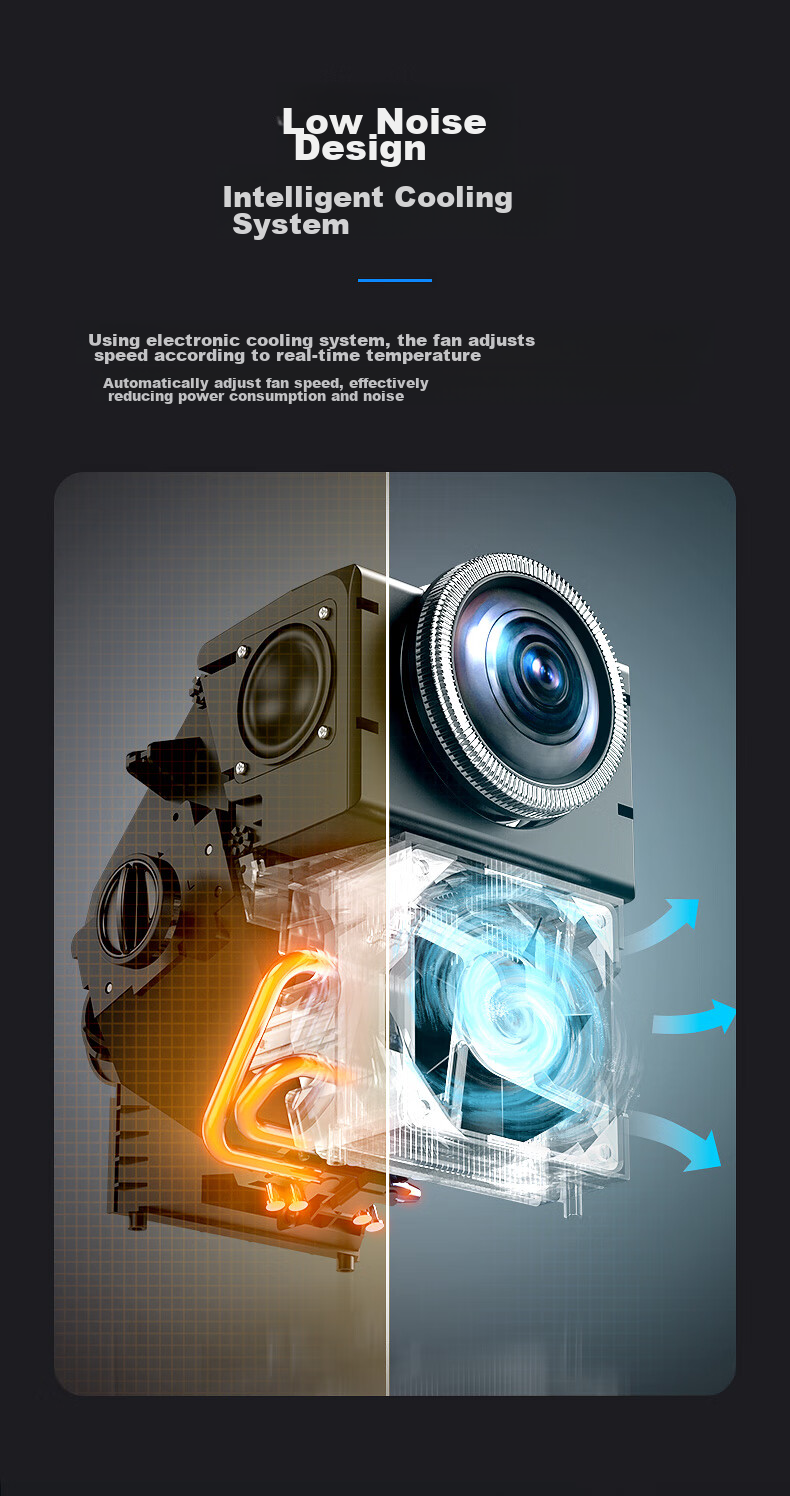 KONKA H8Pro High-Definition Home Projector, True 1080P Portable Projection, Home Theater Projector (High Brightness 600lm, Automatic Focus) 16