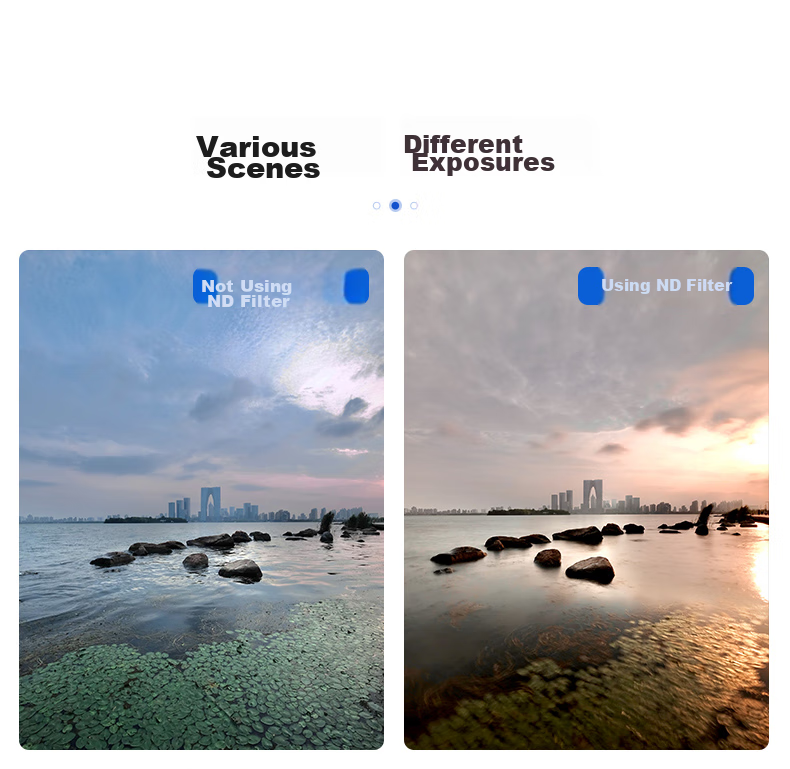 JJC [11 Adjustable Stops] ND Filter 55mm Neutral Density Filter ND2-2000 Variable, Suitable for Canon R10 R7 Nikon Sony A7m4/m3 A6700 Fuji X-Tonle 7