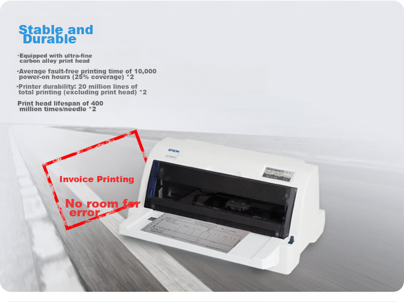 Epson LQ-635KII, 82-Column Classic Flat-Top Receipt Printer 3