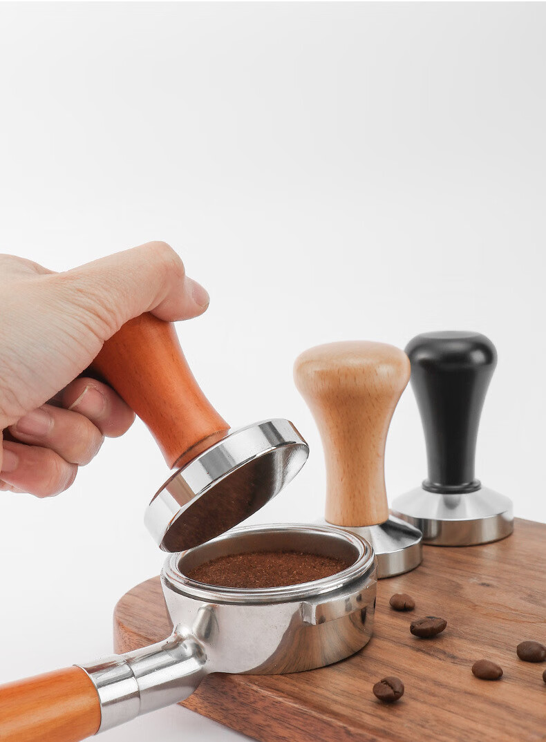 YIJUKE (YIJUKE) [51mm] Wooden Handle Coffee Tamper, Coffee Grinding Tool, Coffee Accessory, Coffee Machine Handle Tamper 10